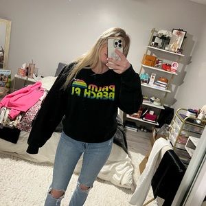 Black “palm beach fl” sweatshirt size small